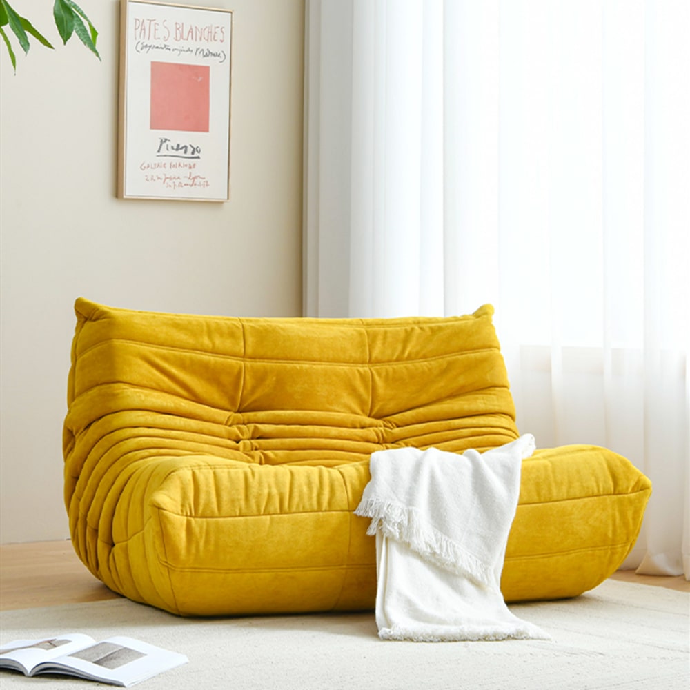 Elvira Velvet 2seater Sofa Chair Highback Cozy Lounge Chair in Green