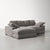 Aciel Corduroy Chaise Sofa Cushion Back L-shaped Sectional Lounge Couch