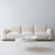 Ada 2-Seater Loveseat White Boucle Arm Sofa Set Interior Soft Cozy Couch in stock