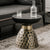 Afon Round Modern Side Table Storage End Table