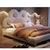 Akia Cotton and Linen Blend Shaped Headboard Cute Bed Frame king Size