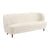 Alena White Wool Fabric Sofa 2 Seater Loveseat