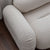 Alliance White Boucle Roud Shaped 3-Seater Module Sofa