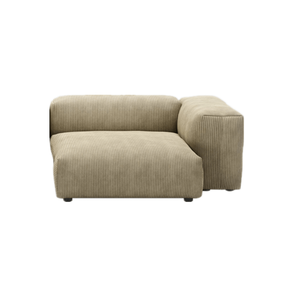 Amaris Corduroy Modern Simple Sofa Cube Modular Sectional Couch– CASASPACE