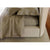 Armel Beige Velvet Modern Stripe Pattern Headboard Bed Frame Queen Size