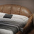 Bader Brown Microfiber Leather Modern Upholstered Bed Frame Queen Size