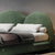 Batu Green Velvet Curved Headboard Modern Bed Frame Queen Size