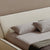 Cailean White Technical Fabric Modern Simple Bed Frame King Size