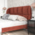 Calderon Red Velvet Wide Headboard Modern Bed Frame Queen Size
