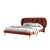 Calderon Red Velvet Wide Headboard Modern Bed Frame King Size