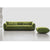 Calloway Velvet Green Modern 3-Seater Sofa