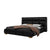 Camryn Black Technical Fabric Wide Headboard Upholstered Modern Bed Frame Queen Size