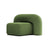 Cantrell Green Velvet/Boucle Lounge Chair Modern Sofa Chair