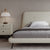 Carbry White Technical Fabric Minimalist Simple Bed Frame King Size
