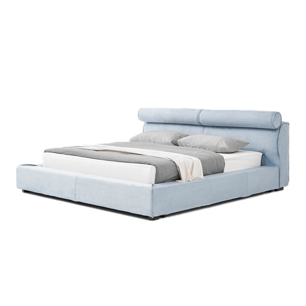 Duri Suede Fabric Modern Bed Frame– CASASPACE