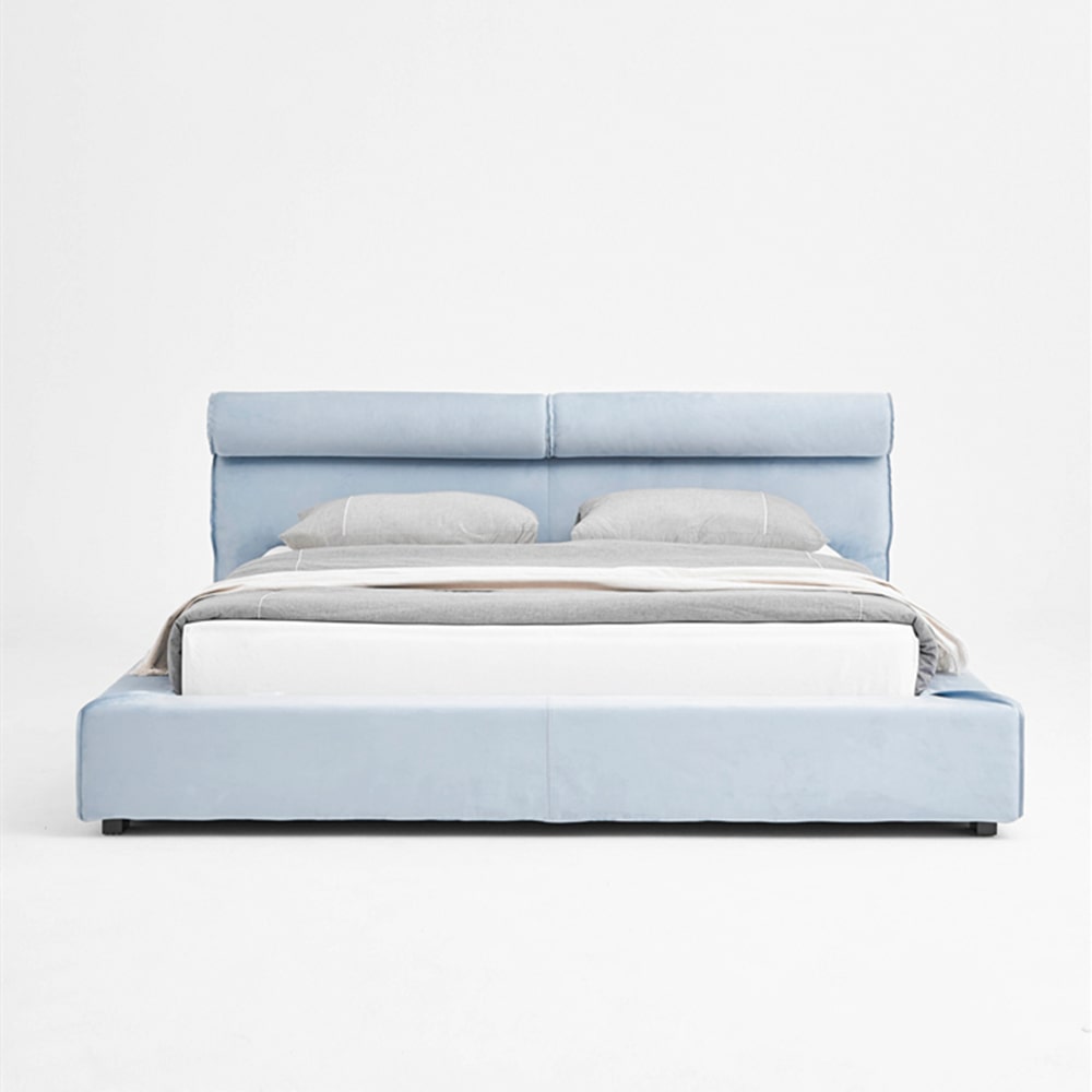 Duri Suede Fabric Modern Bed Frame– CASASPACE
