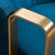 Ella Barrel Chair Velvet Arm Chair with Stainless Steel Accessory