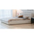 Harpern Suede fabric Upholstered Headboard Modern Bed Fram King Size in White/Black/Brown/Beige