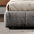 Harue Suede Fabric Modern Upholstered Headboard Bed Frame Queen Size in Black/Brown