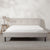 Hewez Light Gray Boucle Minimalist Bed Frame King Size