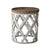 Ishtar Vintage White Small Round Side Table