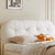 Izel Velvet Upholstered Headboard Modern Bed Frame King Size in White/Green/Gray
