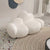Joy Cloud Shaped White Boucle Sofa Modern Upholstery Reception Sofa