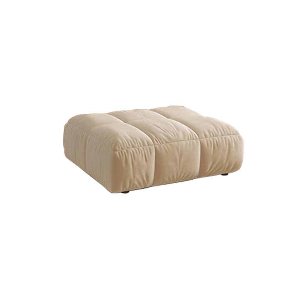 Julia Suede Fabric Soft Sofa Modern 3Seater Couch with Ottoman CASASPACE