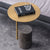 Kail Round Stainless Top Side Table