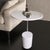 Kami Round Marble Top Side Table with Marble Base
