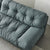 Liz Cloud Blue Suede Fabric Sofa Luxury 3-Seater Interior Couch