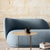 Rita Flannelette Shaped Sofa 2-Seater Loveseat in Grey/Blue/Brown