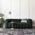 Leandro 3-Seater Retro Boucle Sofa in Green S20010A-13 in stock