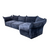 Blue Flower Designed Luxury Interior Sofa Modular Sofa in stock