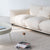 Ada 3-Seater White Boucle Arm Sofa  Interior Soft Cozy Couch
