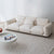 Ada 1-Seater White Boucle Armchair Interior Soft Cozy Couch