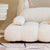 Adair White Boucle Cloud Curved  Upholstery Sofa 2-Seater Modular Sofa