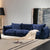 Ada Green Flannelette 3-Seater Arm Sofa Interior Soft Cozy Couch