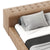 Adeline Brown/Black Technical Fabric Luxury Modern Bed Frame King Size