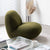 Alysa Boucle Chair Cozy Lounge Chair in Green/Brown/Gray/Blue