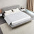 Amaya Boucle Gray Simple Bed Frame King Size