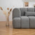 Burt Fabric Sofa 3-Seater Contemporary Arm Sofa