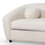 Candie White Boucle 3-Seater Sofa Round Shaped Arm Sofa