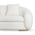 Catlin White Boucle 3-Seater Sofa Curved Modern Sofa