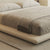 Cesar Suede Fabric Contemporary Minimalist Bed Frame King Size