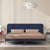 Daniella Navy Blue Fabric Bed Frame Queen Size