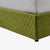 Darion Flannelette Removable Cushion Bed Frame King Size in Green/Brown/Blue