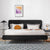 Darryl Flannelette Bed Frame King Size in Black/White/Blue