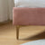 Deva Pink Velvet Simple  Bed Frame King Size