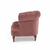 Eliana Velvet Vintage American Style Chai Rivets Decoration Lounge Chair